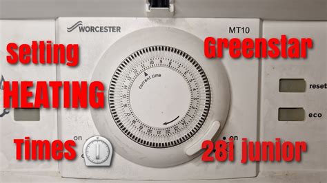 Worcester Greenstar 30Cdi Timer Setting