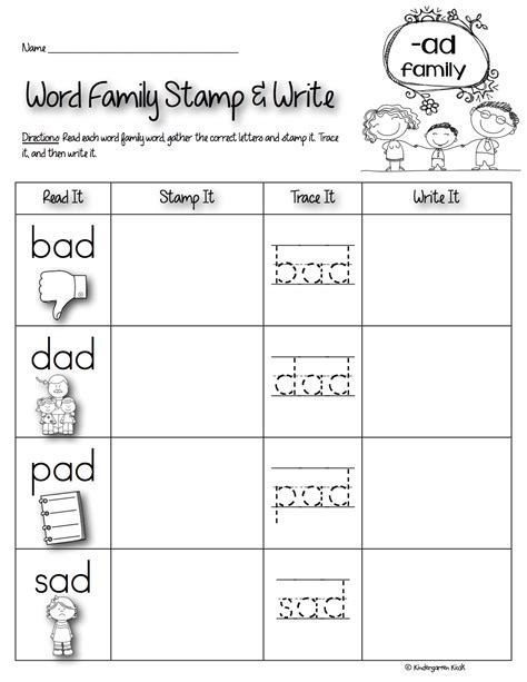 Word Families Teaching Reading Worksheet Resume Examples