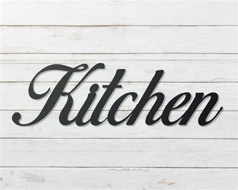 Word Signs For Kitchen