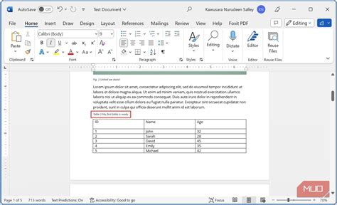 Word Change Caption From Table To Figure