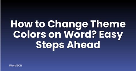 Change Colors with Words