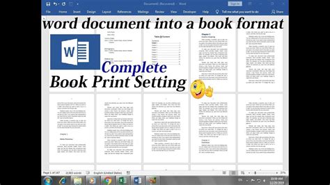 Word Document Into Printable Book Pages