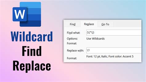 Find and Replace