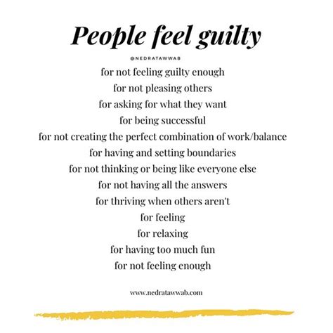 word for not feeling guilty