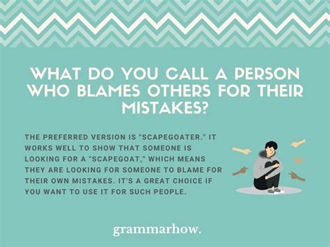 word for putting blame on someone else