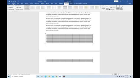 Word Keep Tables Together