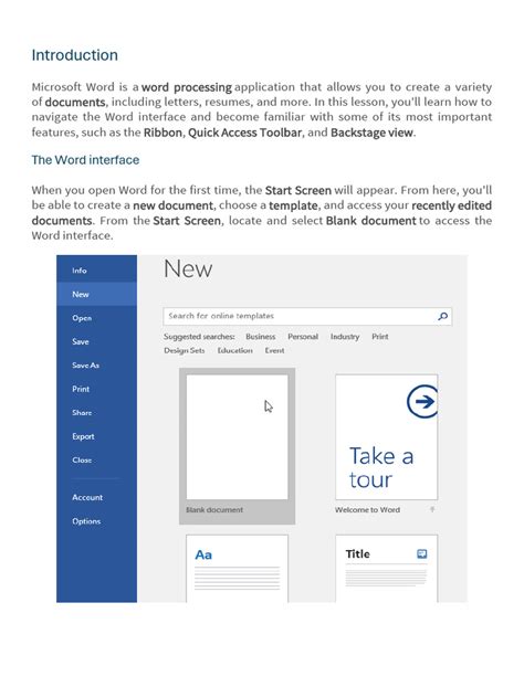 Image of Word Online interface