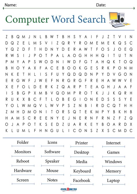 word search computer games