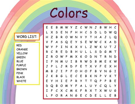 word search games printable free