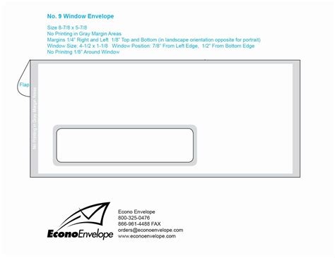 Word Template For A4 Envelope With Window