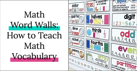 Word Wall Worksheets Math