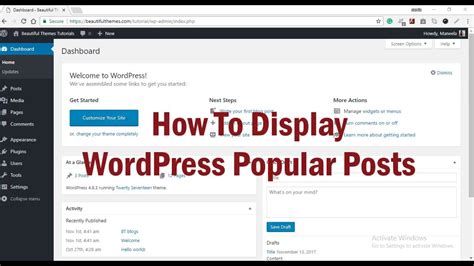 wordpress display post in page using plugin