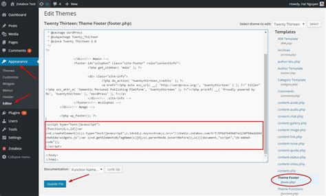 wordpress insert embed code