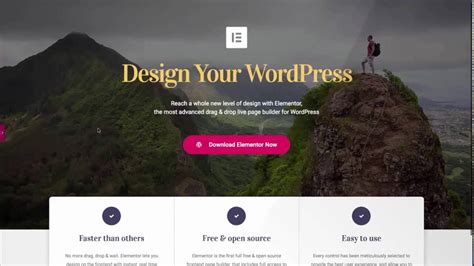 wordpress site create with elementor