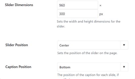 Wordpress Slider Dimensions
