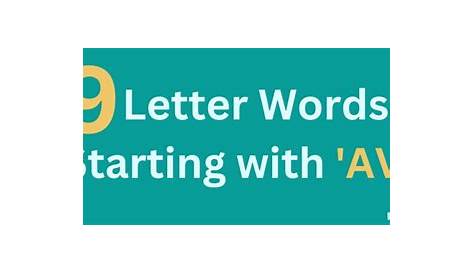 Words in 7 letters in AVE - Ending in AVE