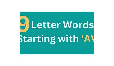 9 Letter Words Starting With AVI - WordsLibrary