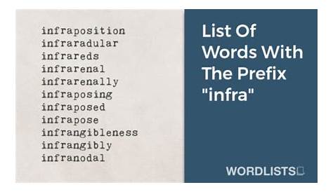 3 Infra- Synonyms. Similar words for Infra-.