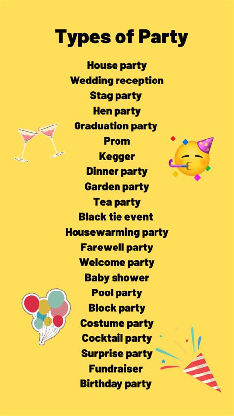 Describing different childrens party themes