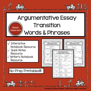 words and phrases to use in argumentative essays