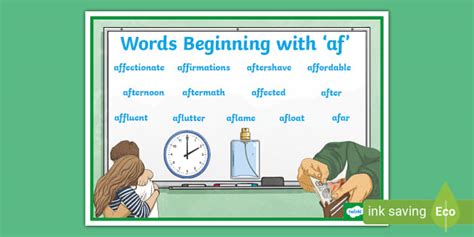 Words Beginning With Af