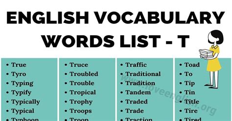 Words Beginning With T And V