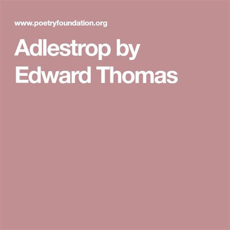 words by edward thomas