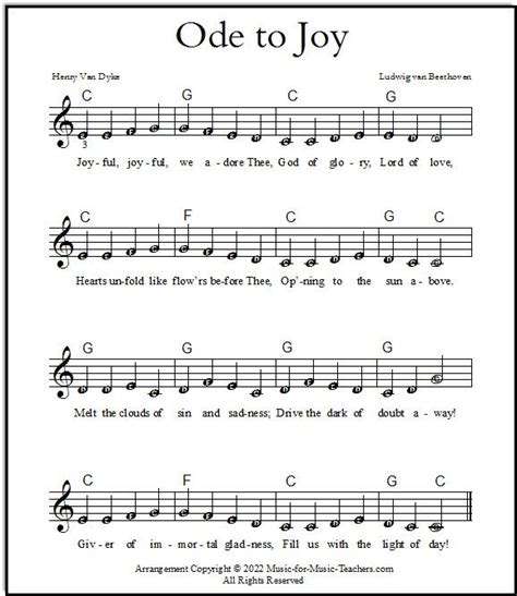 7 Words for Ode to Joy