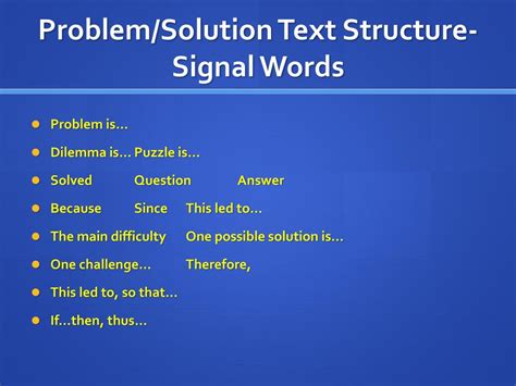 words for solution to a problem