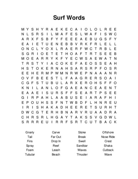 Words For Surf
