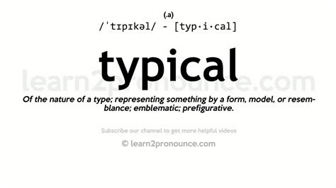 words meaning typical