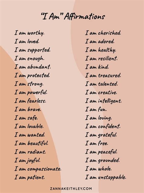 words of affirmation for working out