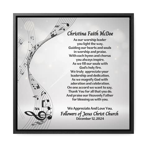 words of appreciation for worship leader