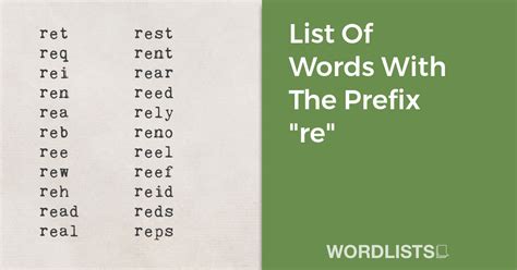 5 Ways Re Prefix