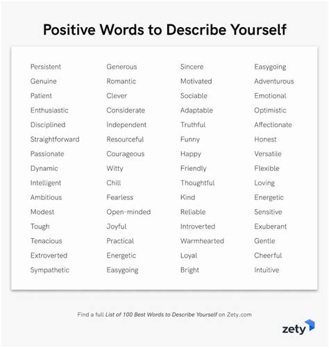 words that describe self improvement