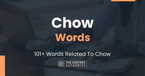 Words That Start With Chow