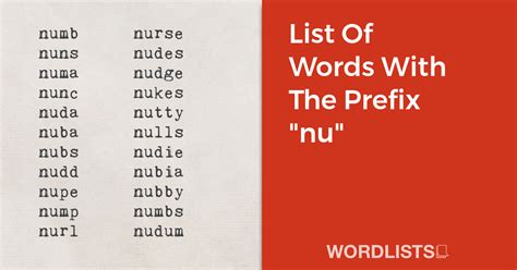 7 Nu Words