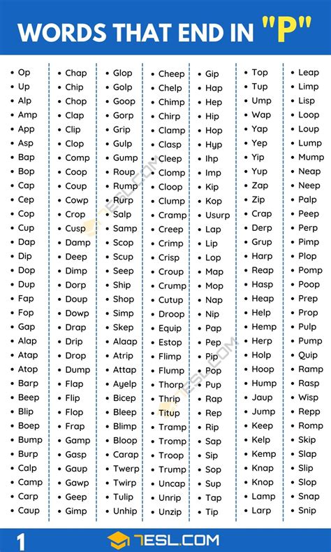 words that start with p and end in er