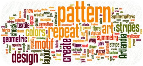 words to describe pattern in art