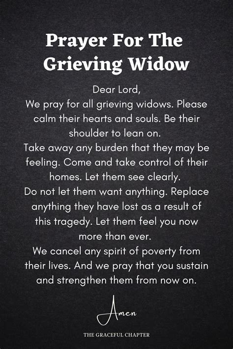 words to help a grieving widow
