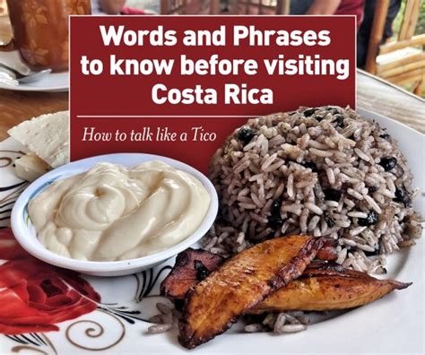 words to know when visiting costa rica