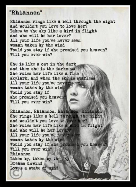 words to rhiannon by stevie nicks