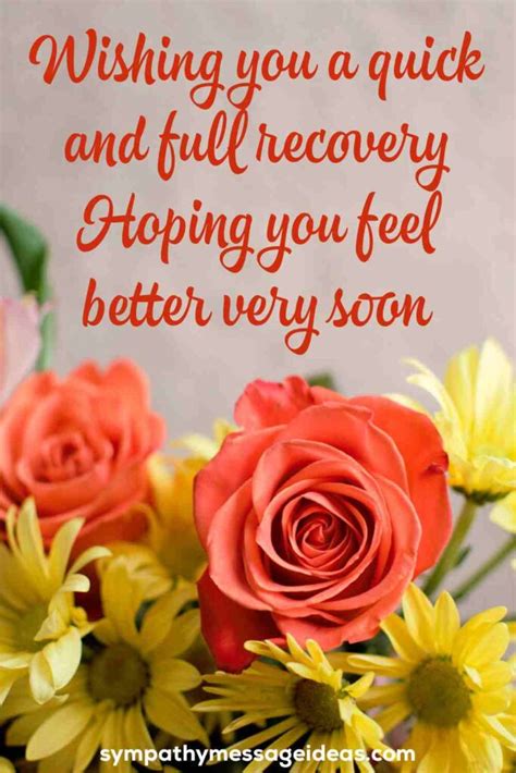 words to wish someone a speedy recovery