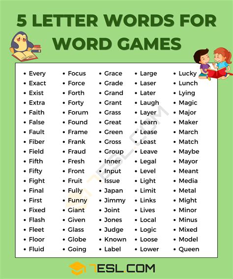 words using letters