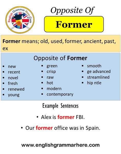 words with ex meaning former