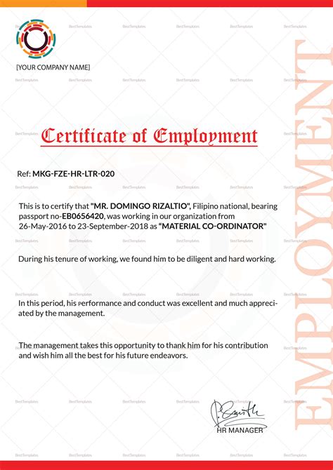 Certificate Of Work Completion Free Printable Documents