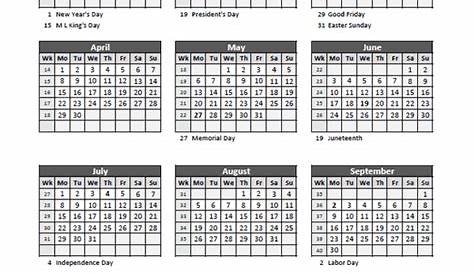 Shift Work Calendar for Excel