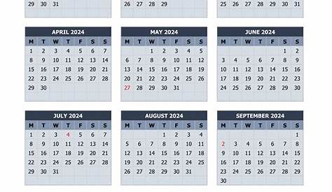 Stylish Calendar for 2023. Week Starts on Monday Stock Vector