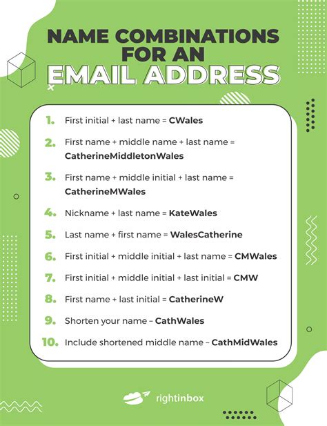 work email username examples