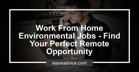 work from home environmental jobs